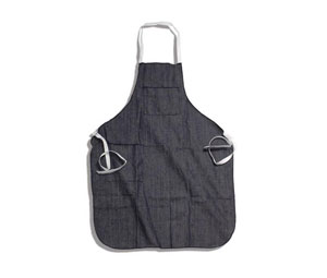 Brooks 39836MG Denim Apron w/ 2 Pockets