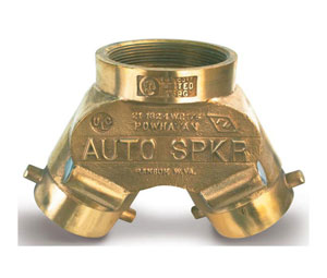 Brooks 623 Fire Department Connection - "STANDPIPE" Straight Siamese, Double Clapper