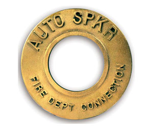 Brooks 661PCD ”AUTO SPKR” Round FDC Wall Escutcheon - Polished Chrome