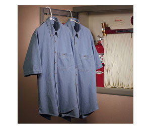 Brooks 901LDM Denim Button-Down Shirt w/ Short Sleeves - Light Denim, Medium