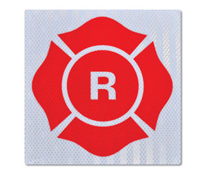 Brooks AMR Florida Truss Sign ”R” - Aluminum, 9" x 9"