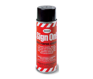 Brooks BA1 "Sign On" Aerosol Adhesive - 9 1/2 oz