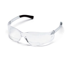 MCR BKH25C Crews BearKat® Magnifier Safety Glasses - Clear, 2.5 Diopter