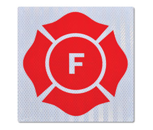 Brooks AMF Florida Truss Sign ”F” - Aluminum, 9" x 9"