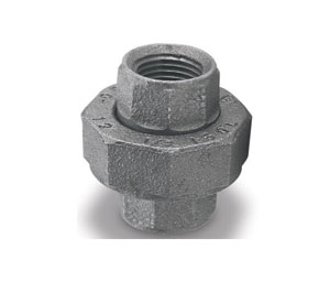 Brooks BP23 Black Pipe Fittings - Union 1/2"