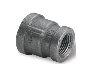 Brooks BP28 Black Pipe Fittings - Reducing Coupling, 1/2" x 3/8"