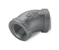 Brooks BP8 Black Pipe Fittings - 45° Elbow, 1/2"