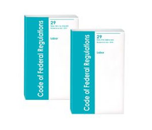 Brooks CFR2911 Code of Federal Regulations - Title 29, Two Volume Set