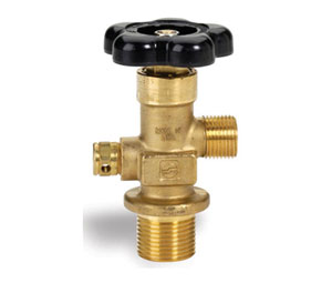 Brooks CV100 Extinguisher Valves - Commercial CO2 Valve for 1" Cylinders