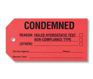 Brooks ECTAG Condemned Tag