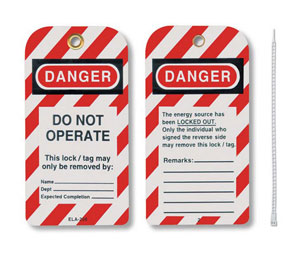 Brooks ELA290 "DO NOT OPERATE" Lockout Tag, Pkg/25