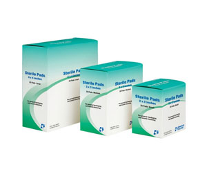 Brooks FA71014 Sterile Gauze Pads, 4" x 4", Pkg/10