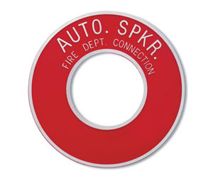 Brooks FDC508 ”AUTO SPKR” FDC Wall Escutcheon - Aluminum