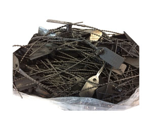 Brooks FLAGBK Dated w/ Current Year Medium Flag Tamper Seal - Black, Pkg/500