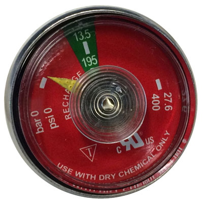 195 lb Dry Chemical Gauge