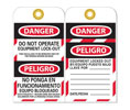 Brooks LOT11 "DO NOT OPERATE EQUIPMENT..." Bilingual Lockout Tag, Pkg/10