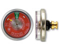 Brooks PG009RC Fire Extinguisher Parts - 195 lb RC Ind. Dry Chemical Gauge