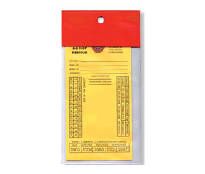 Brooks RFTC2 Heavy-Duty Red Flap Tag Cover