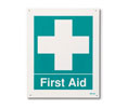 Brooks RP144 First Aid Sign ”FIRST AID” - Rigid Plastic, 8" x 10"
