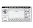 Brooks SSPCANFPA25 Custom Vinyl Service Label - CA NFPA Sprinkler