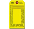 Brooks SSPGA Custom-imprinted Georgia Fire Extinguisher Service Tag - Yellow