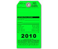 Brooks SSPILG Custom-imprinted Illinois Fire Extinguisher Service Tag - Green