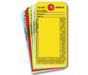 Brooks SSPTVK Fire Extinguisher Service Tag Options - Tyvek Add-On