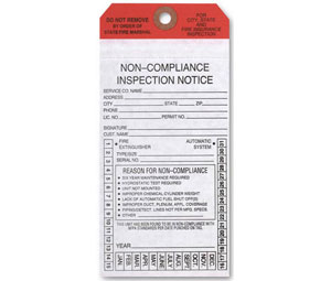 Brooks CANC50 California Non-compliance Tag