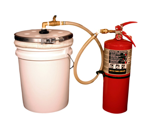 Brooks 3G0045GZ Getz Dry Chemical Reclaim Assembly w/ 6 Lids