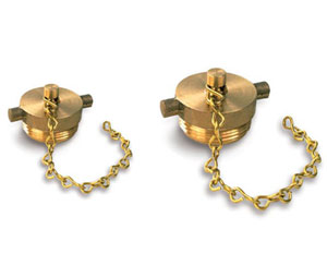 Brooks 513NPB Brass Plug & Chain - 2 1/2" NST, Polished