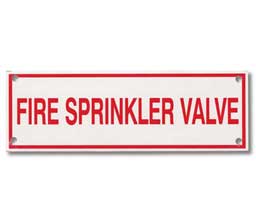 Brooks A235 Sprinkler Identification Sign ”NORMALLY OPEN” - 6" x 2"
