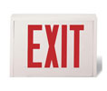 Brooks LED5 Red LED Exit Sign w/ Battery Backup, Steel Enclosure