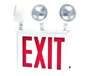 Brooks NYLED4 Combination Exit/Emergency Light