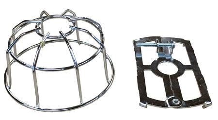 2-Piece Chrome Sprinkler Cage
