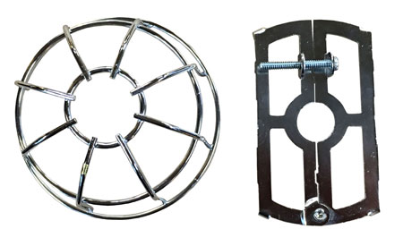 2-Piece Chrome Sprinkler Cage