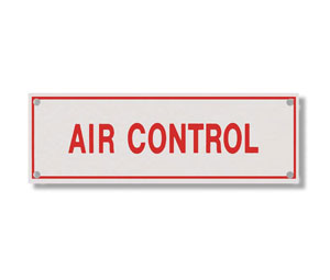 Brooks A221 Sprinkler Identification Sign ”AIR CONTROL” - 6" x 2"