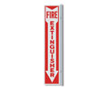 Brooks AWM109 Aluminum 90° Angle ”Fire Extinguisher” Sign -  4" x 18"