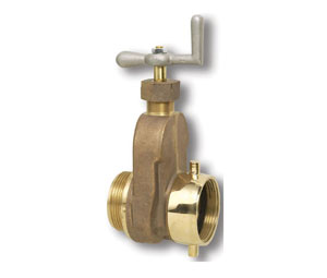 Brooks B443 Single Hydrant Gate Valve - Valve w/Swivel - 2 1/2" x 2 1/2"