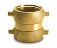 Brooks B741 Brass Double Swivel Adapter - 1 1/2" x 1 1/2"