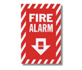 Brooks BL119 Self-adhesive Vinyl ”FIRE ALARM” Sign - 8" x 12"