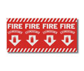 Brooks BL127 Wrap-around Vinyl ”FIRE EXTINGUISHER” Sign - 24 1/2" x 12 1/2"