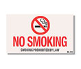 Brooks BL174 Self-adhesive Vinyl ”NO SMOKING...” Sign - 8" x 5"