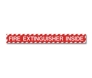Brooks BL183 Vinyl Self-adhesive ”FIRE EXTINGUISHER INSIDE” Sign - 18" x 2"