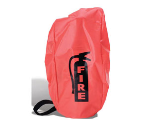 Brooks FEC4E Vinyl Fire Extinguisher Cover - Red, 18 1/2" x 7"