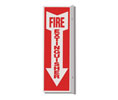 Brooks PWM108 Rigid Plastic 90° Angle ”FIRE EXTINGUISHER” Arrow Sign - 4" x 12"
