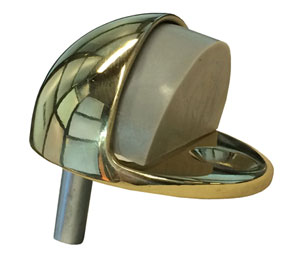 Burns 510-605 Polished Clear Coated Brass Low Dome Stop