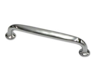 Burns 10-605 Cast Door Pull - Bright Brass