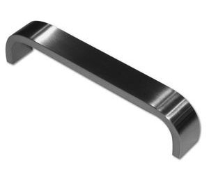 Burns 20B-629 Straight Flat Door Pull - Mirror Polish Stainless Steel 