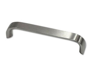 Burns 21A-606 Straight Half Round Pull - Satin Brass