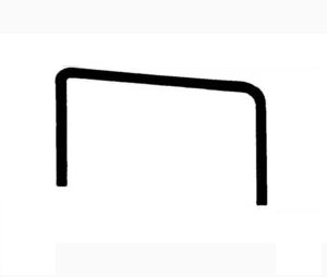 Burns 304-628-26 Clear Anodized Aluminum 26" Door Edging - “U” Shp. 87° & 93° 1” × 1-3/4” I.D. x 1”